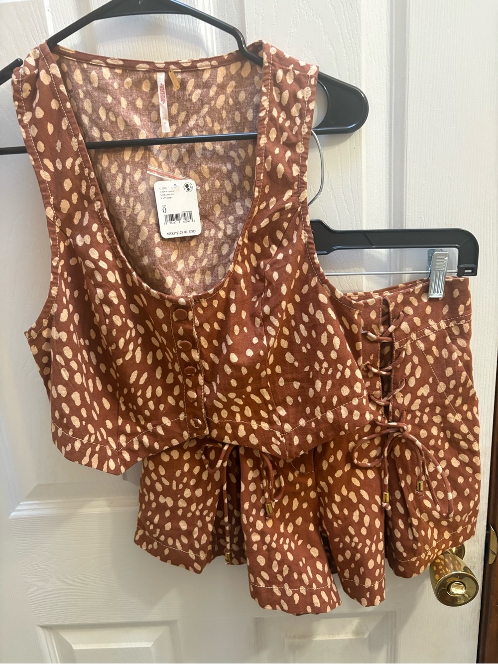 Free People Rust Spotted set - Picture 2 of 14